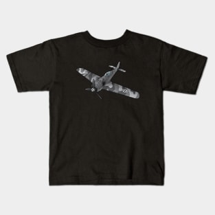 Focke-Wulf FW-190 in gray camo Kids T-Shirt